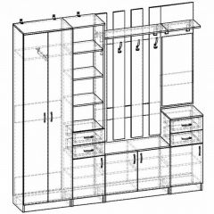 Стенка для прихожей Горизонт | фото 4
