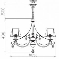 Подвесная люстра Maytoni Soffia RC093-PL-06-R | фото 4