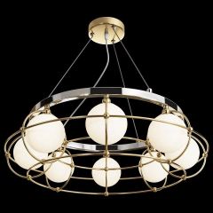 Подвесная люстра Maytoni Carcass MOD312PL-08GCH | фото 3