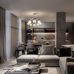 Подвесная люстра Maytoni Carcass MOD312PL-08GCH | фото 4