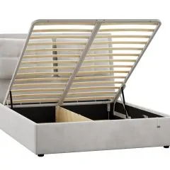 Кровать Ester 1600 с основанием и ПМ (Ультра Смог) Модель 311 | фото 2