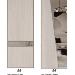 Шкаф-купе 2250 серии SILVER S5+S5+S5 B22+PL4 (по 2 ящика лев/прав+F обр.штанга) профиль «Серебро» | фото 14