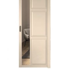 Шкаф-купе 2450 серии NEW CLASSIC K1+K1+K1+B22+PL4 (по 2 ящика лев/прав+F обр.штанга) профиль «Капучино» | фото 13