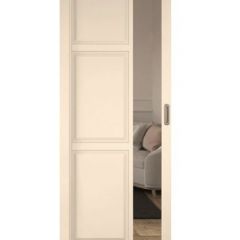 Шкаф-купе 2450 серии NEW CLASSIC K1+K1+K1+B22+PL4 (по 2 ящика лев/прав+F обр.штанга) профиль «Капучино» | фото 14
