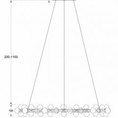 Подвесная люстра Maytoni Tessara MOD081PL-L60G3K | фото 4