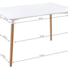 Стол деревянный Table 110 white / wood | фото 2