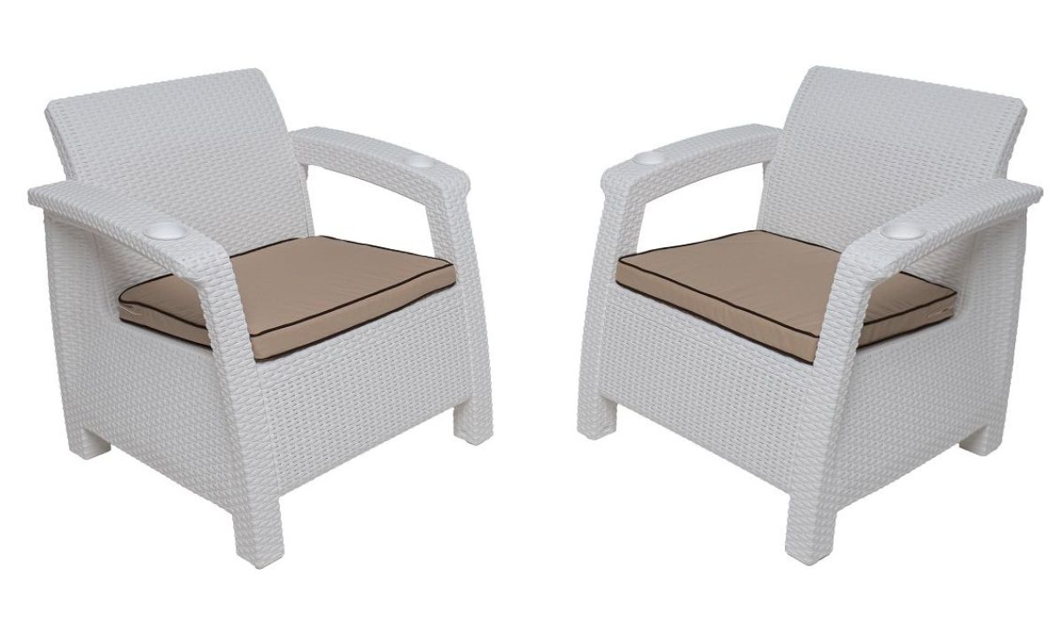 Комплект уличной мебели Yalta Terrace Set (Ялта) белый | фото 4