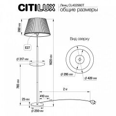 Стол журнальный с торшером Citilux Линц CL402980T | фото 5