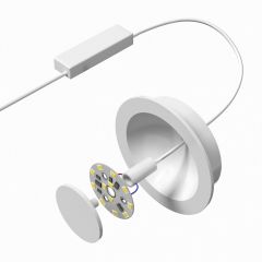 DK2700-WH Встраиваемый светильник, IP 20, 7 Вт, LED 3000, белый, алюминий | фото 4