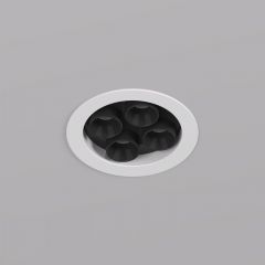 DK2510-WB Встраиваемый светильник SPACE со светодиодом d65 220V 8W 38° 4000К IP20 белый/черный алюминий | фото 2
