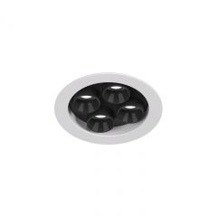 DK2510-WB Встраиваемый светильник SPACE со светодиодом d65 220V 8W 38° 4000К IP20 белый/черный алюминий | фото 4