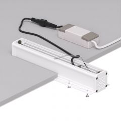 DK2532-WB Встраиваемый светильник SPACE со светодиодом под шпатлевку L240mm 220V 20W 38° 4000К IP20 белый/черный алюминий | фото 6