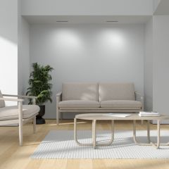 DK2532-WB Встраиваемый светильник SPACE со светодиодом под шпатлевку L240mm 220V 20W 38° 4000К IP20 белый/черный алюминий | фото 7