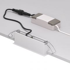 DK2514-WB Встраиваемый светильник SPACE со светодиодом L126mm 220V 10W 38° 4000К IP20 белый/черный алюминий | фото 3