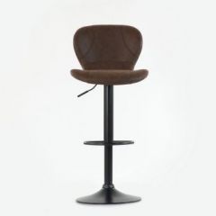 Барный стул Barneo N-86 Time / Black / VPU Brown Vintage коричневый винтаж PK970-18 | фото 3