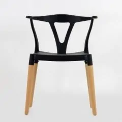 Стул Barneo N-218 Wishbone интерьерный кухонный черный | фото 3